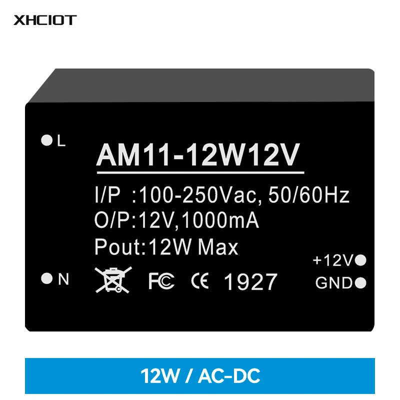 

12W AC-DC модуль питания Buck XHCIOT AM11-12W12V низкая мощность Высокая стабильность AC 100-250V DC12V/1.0A