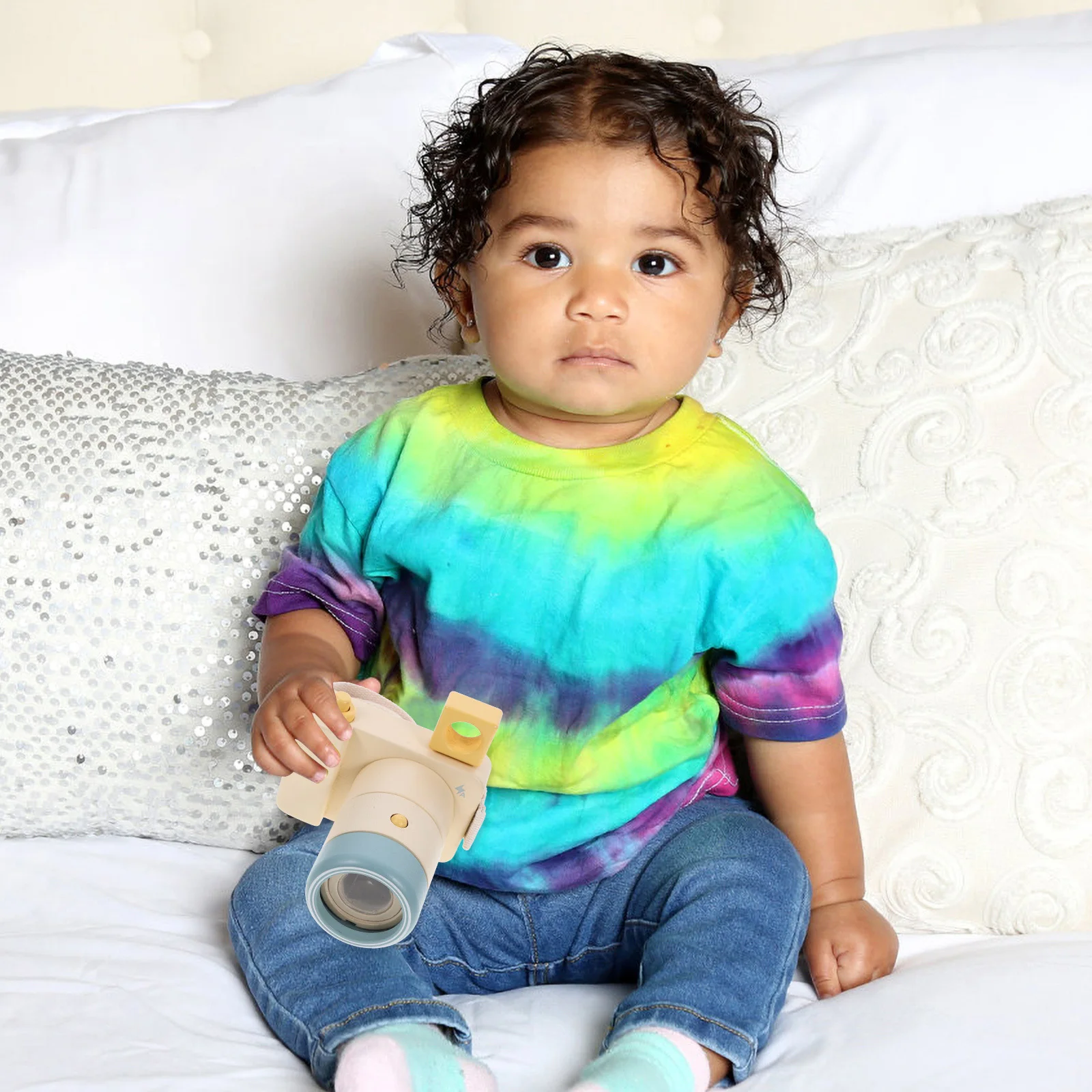 

Miniature Wood Camera Kaleidoscope Educational Plaything Colorful Visual Learning Inspire Outdoor Exploration for Kids