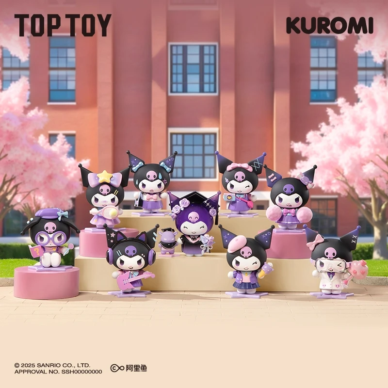 

Sanrio Kuromi Campus Diary Series Коллекционная фигурка слепая коробка милый подарок для девочек модная слепая коробка игрушки милый орнамент Куроми