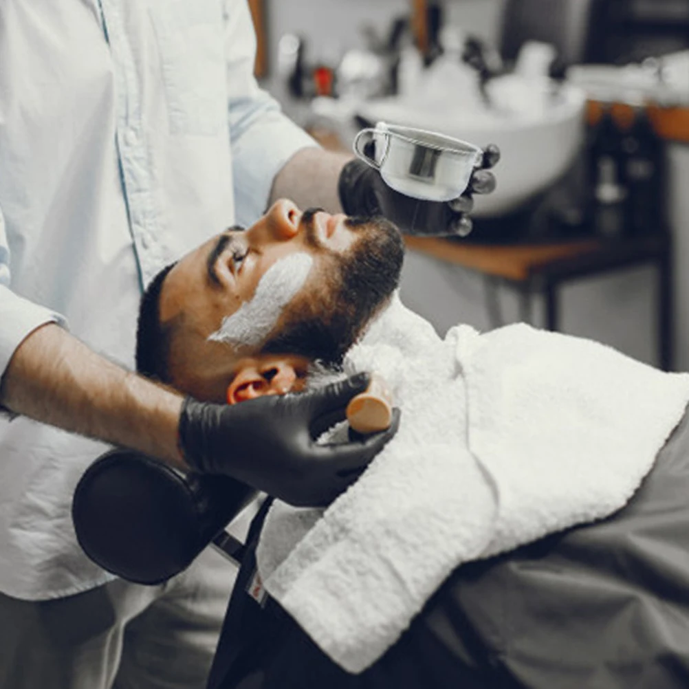 

Stainless Steel Shave Bowl Shave Soap Bowl Men Shaving Accessory Portable Metal Shaving Mug Barber Shop Salon Use