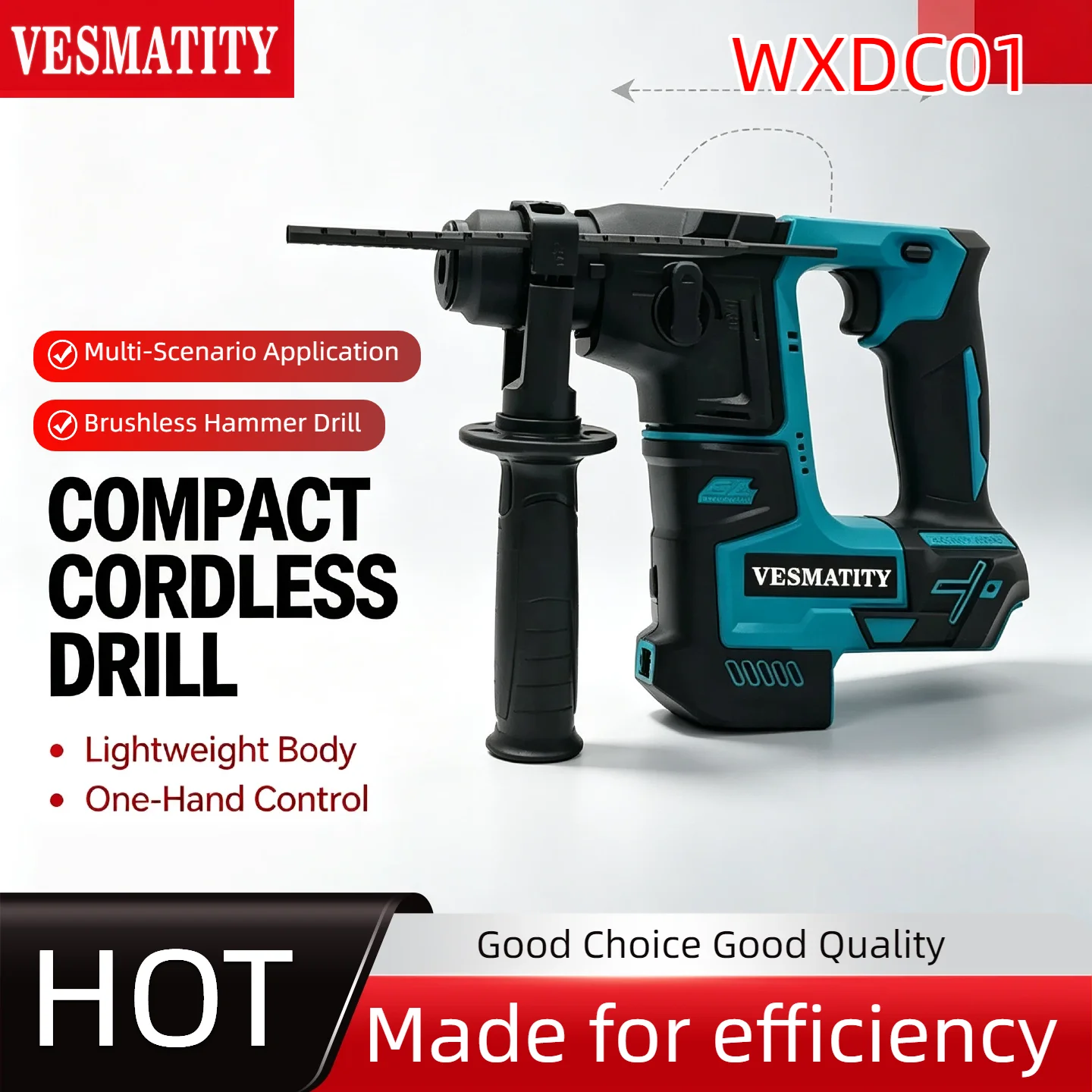 vesmatity-pro-max-unit-brushless-hammer-drill-18v-cordless-wireless-electric-drill-for-makita-18v-battery-high-performance