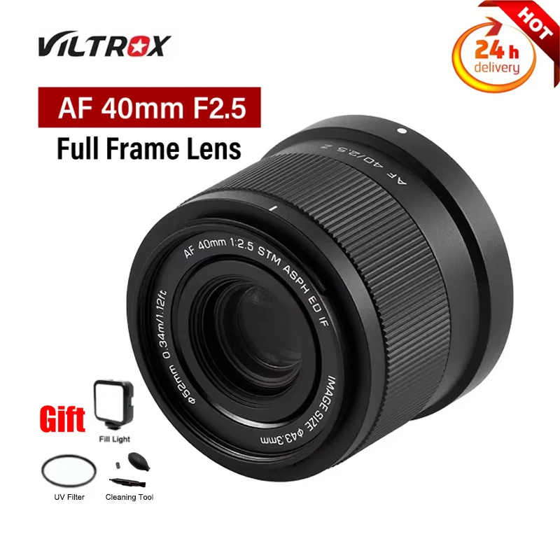 VILTROX 40mm F2.5 AF Auto Focus Full Frame Lens for Sony E Nikon Z Camera Z6 Z7 Z50 Z5 Z6II Z7II Z9 Z50 ZF Mount Cameras