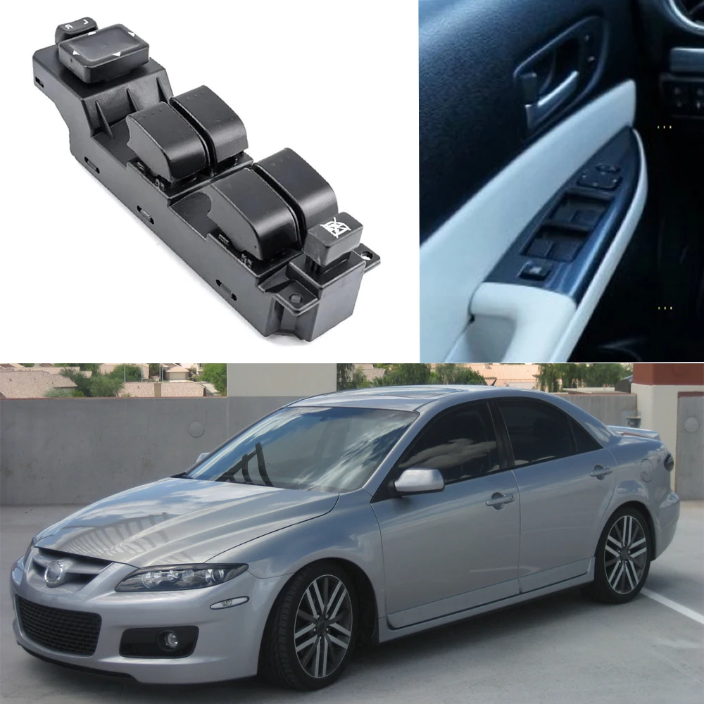 

Выключатель стеклоподъемника для Mazda 6 2006-2012, подходит только для моделей LHD P7A66350C GV2S66350A Φ, передняя левая сторона, 1 шт.