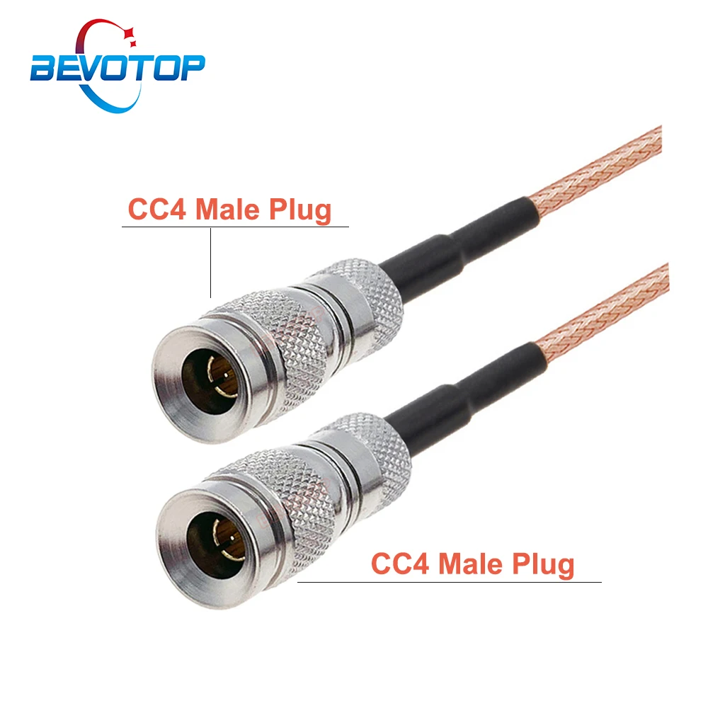 DIN 1.0/2.3 Mini BNC CC4 Male to CC4 Male Plug Connector 75 Ohm RG179 Cable Assembly RF Coaxial Pigtail Jumper HD SDI Cable