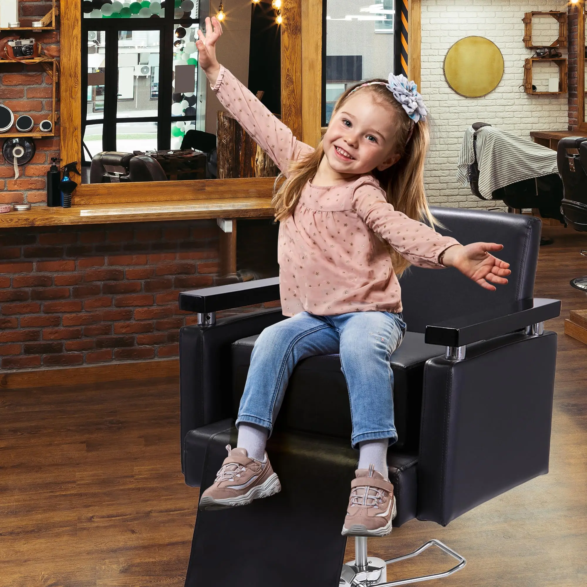 

Professional Salon Barber Child Chair Booster - Big Size Adult Seat Cushion for Hair Cutting And Styling Beauty Care Tool