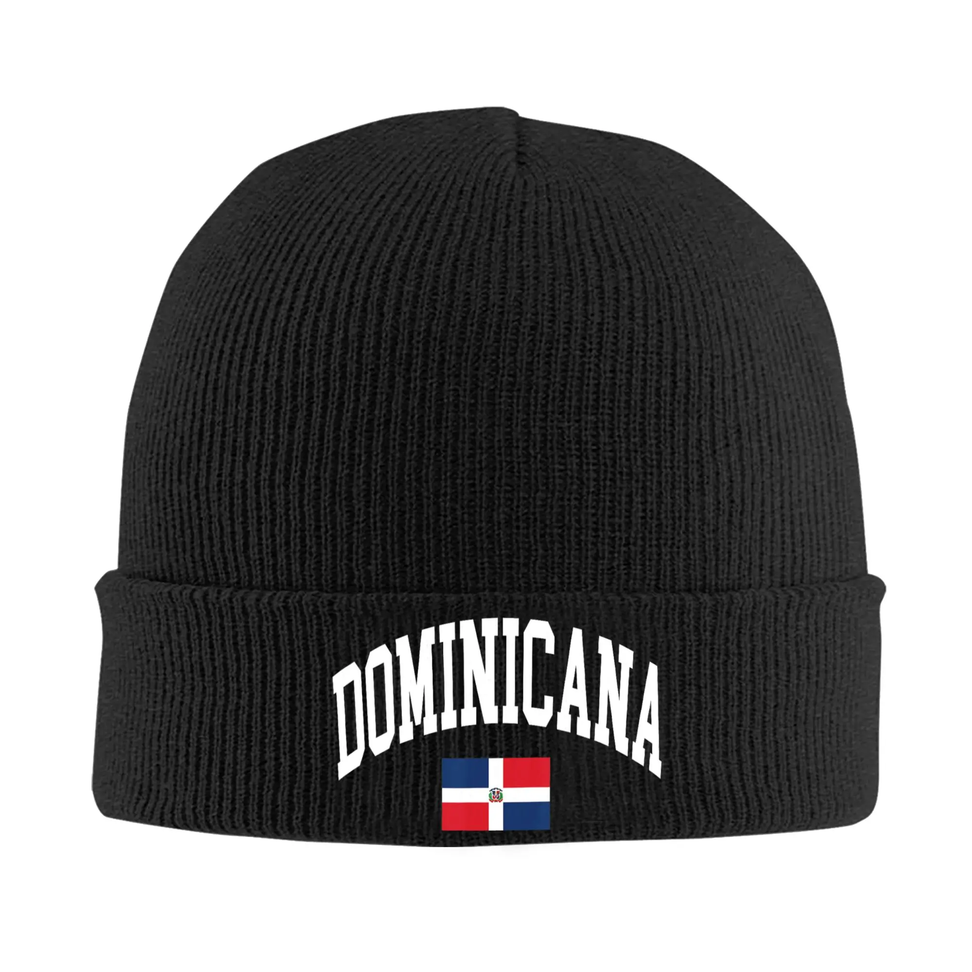 Dominican Republic Dominicana Flag Graphic Beanie Hats  Bonnet Hats Unisex Adult Casual Outdoor Knitting Hat Winter Elastic Caps