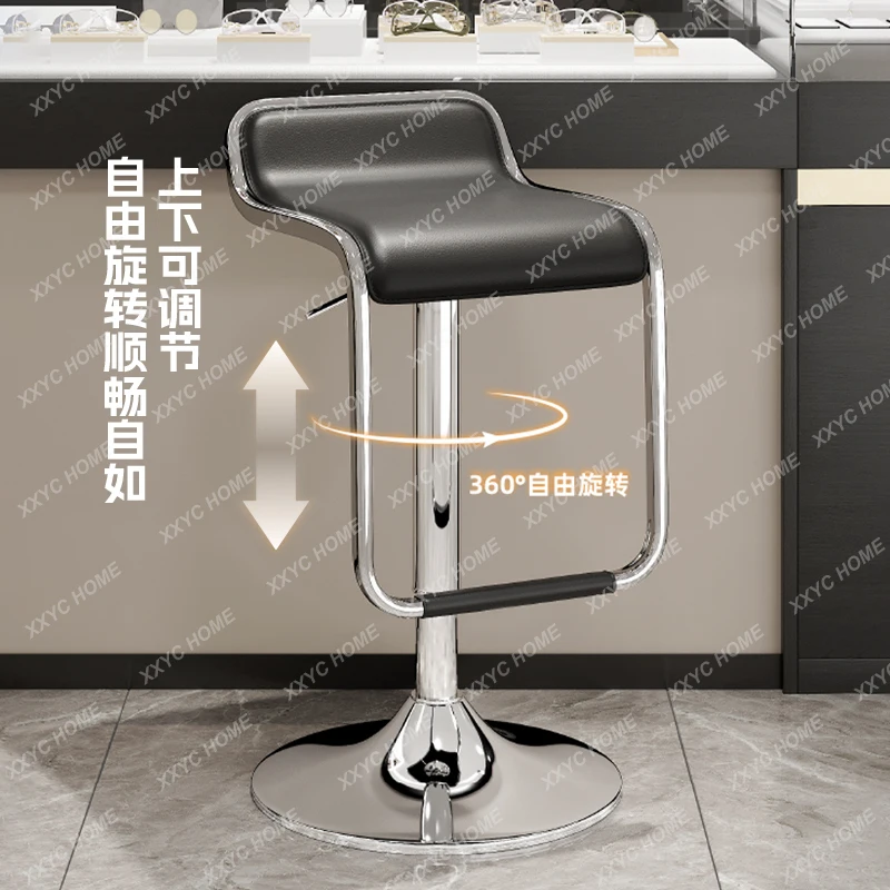 Bar chair Simple high stool Bar Cashier Commercial mobile phone store Lifting stool Front desk Swivel chair