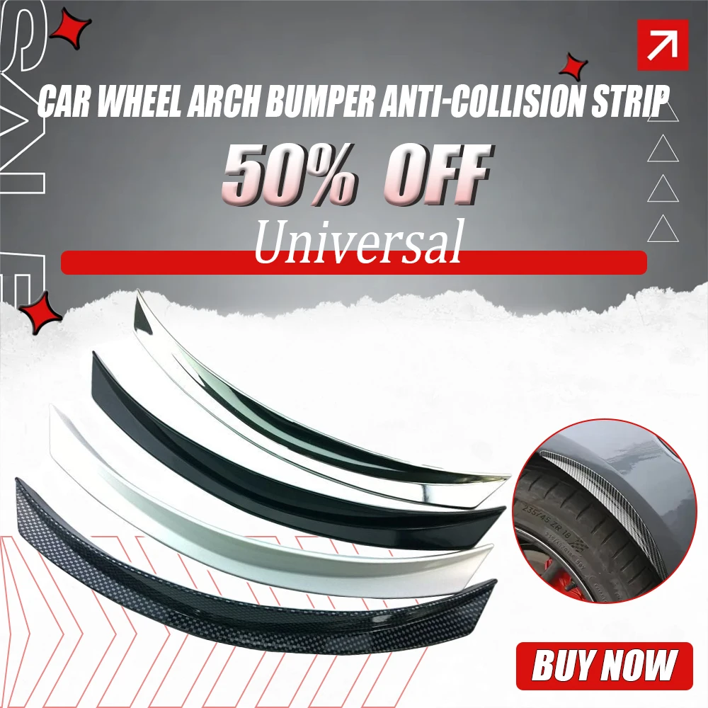 

Universal Car Wheel Arch Bumper Anti-Collision Strip Fender Eyebrow Decoration Stick Strips New Styling Mouldings Exterior Parts