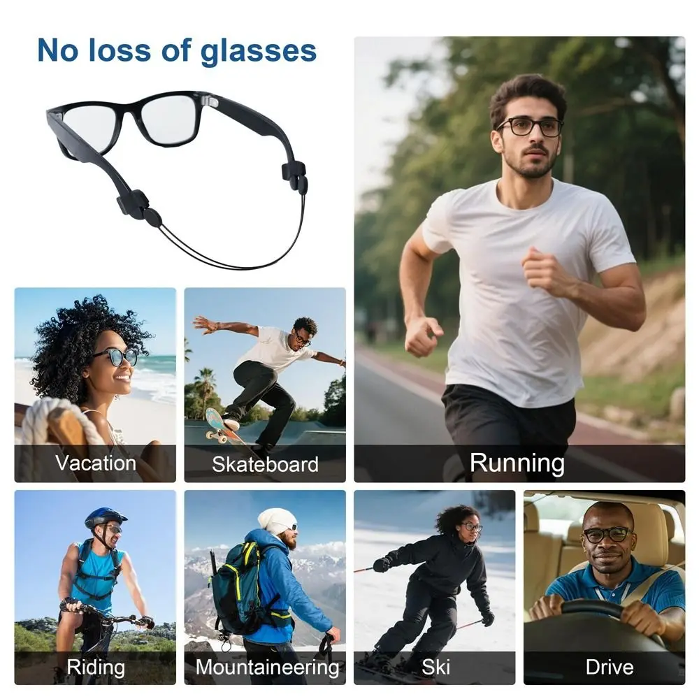 Anti-drop Glasses Strap Versatile Use Fixing Lanyard Holder for Ray-Ban Meta Wayfarer/Skyler/Headliner/Gen 2/ Meta HSTN