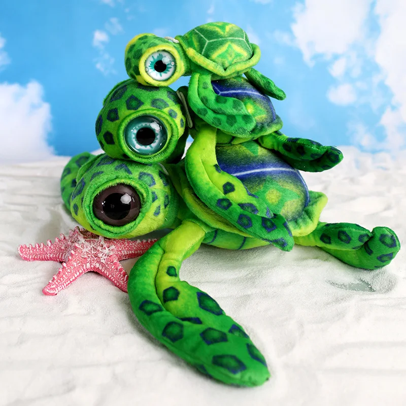 Cute Colorful Tortoise Plush Toy Lifelike Sea Turtle Small Pendant Soft Stuffed Animal Doll Kids Toys Birthday Gift - Image 4
