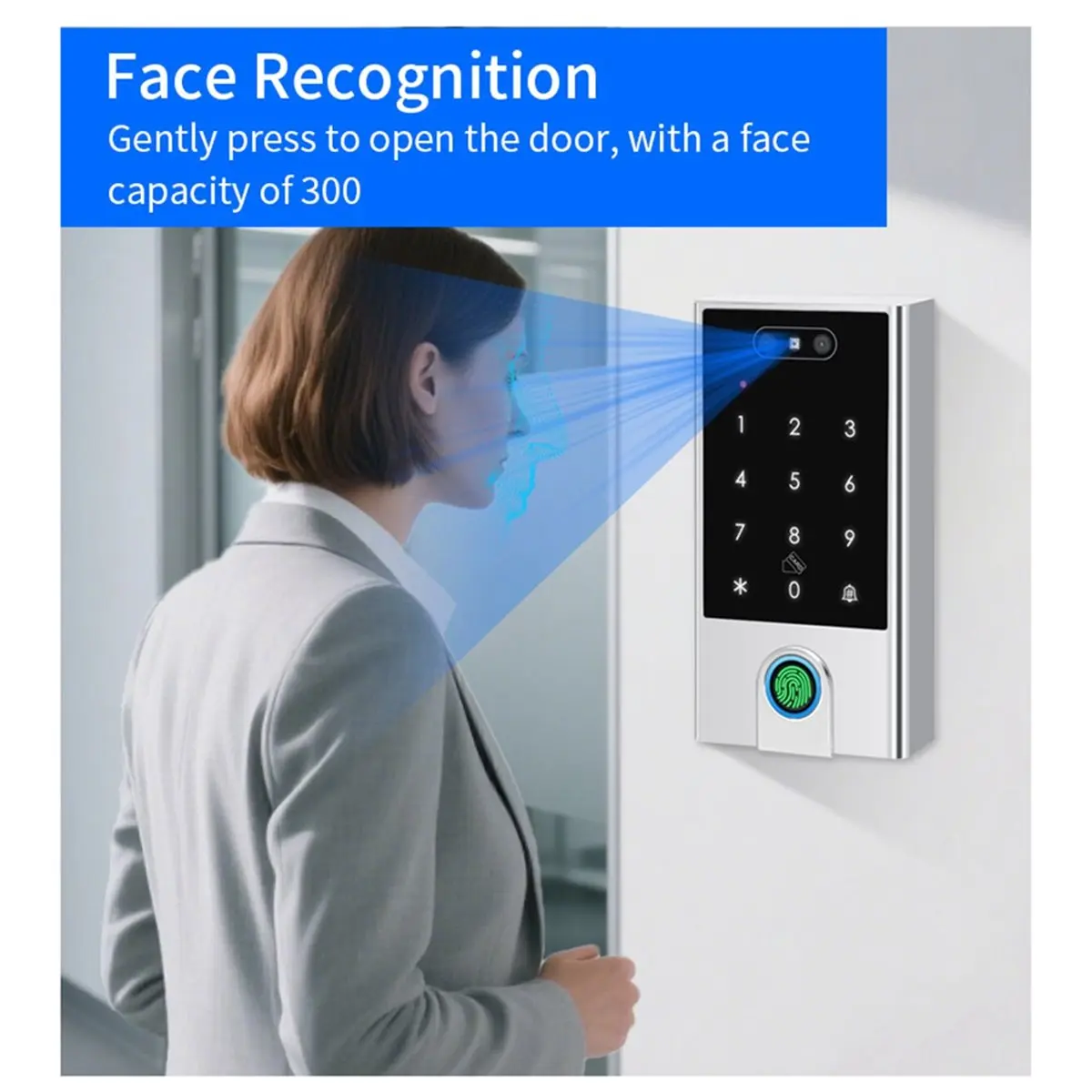 RECOMENDAR】Tuya APP WIFI Face Card Reader Dual Frequency Access Control Machine for Wiegand 24-36 125KHz 13.56MHz