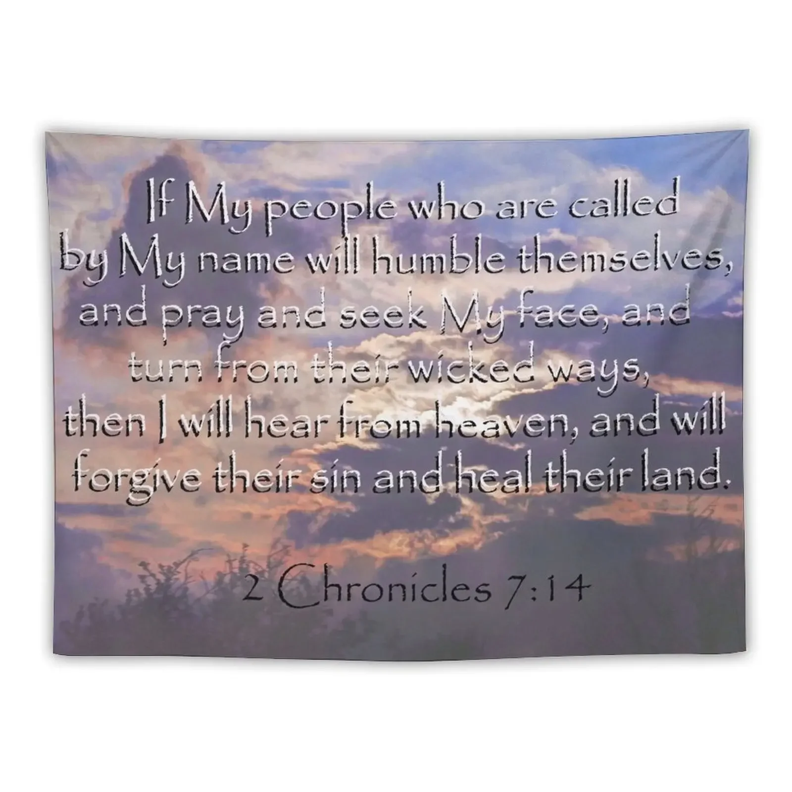 2 Chronicles 7:14 Tapestry Tapete For The Wall Decor For Room Tapestry