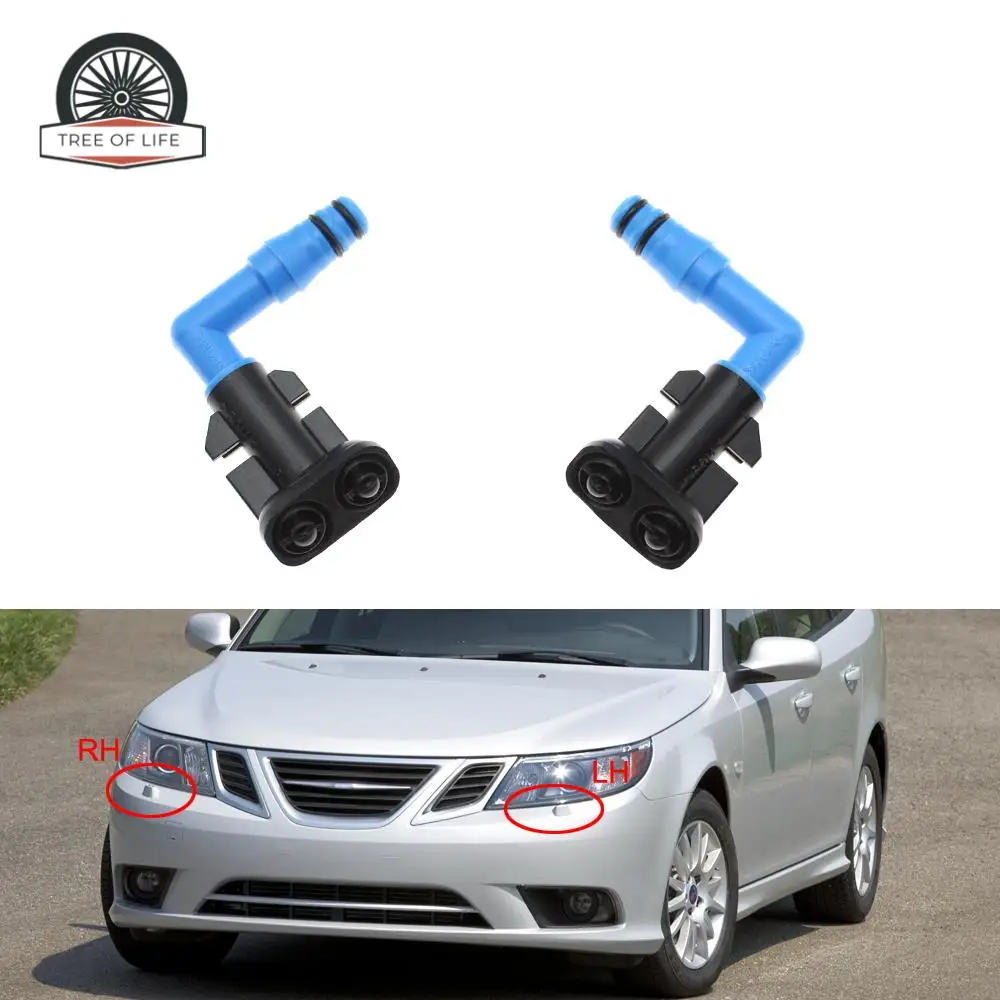 For Saab 9-3 93 2003 -2011 Front Headlight Washer Pump Headlamp Nozzle Spray Cleaning Actuator 12803973 12803972  12805260