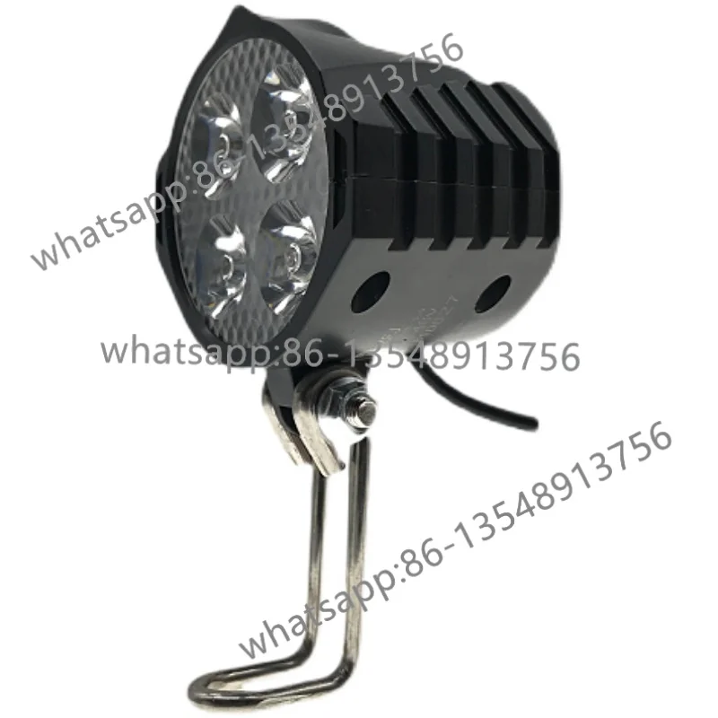 Universal waterproof folding car, electric car super bright LED four light beads 36V48V60V headlight horn integrated