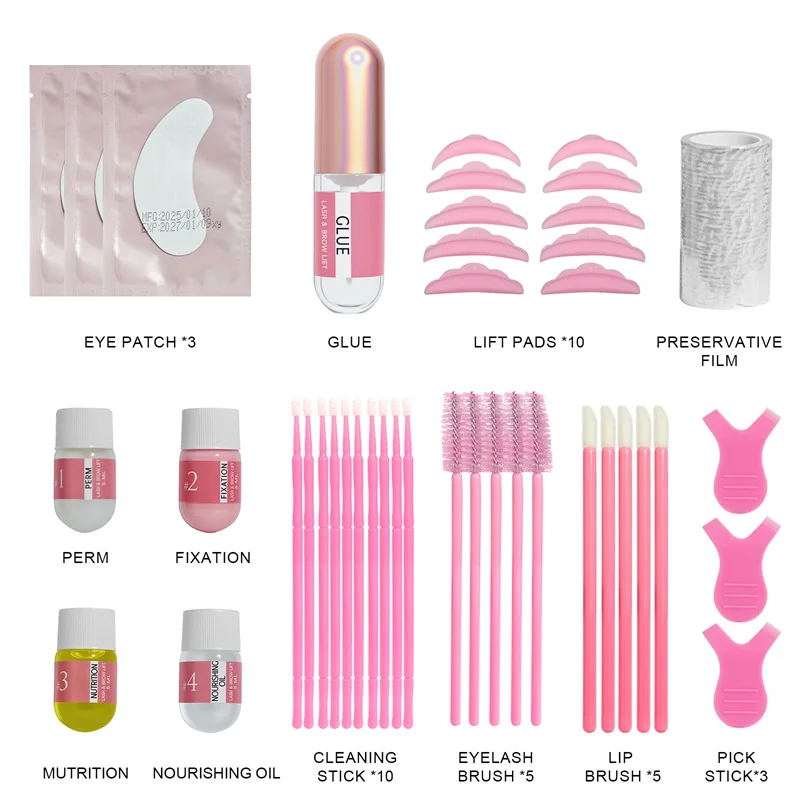 Lash Lift Kit, Lash Lift, Professionele Wimper Perm Kit, Vloeistof Set, Semi-Permanent, Curling Permanenten, Wave Lift Extension Perm Set