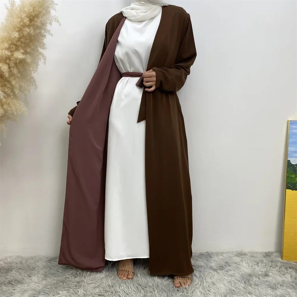 

Eid Kimono Abaya Turkey Reversible Open Abayas for Women Dubai Islam Clothing Muslim Dress Ramadan Jalabiya Kebaya Kaftan Robe