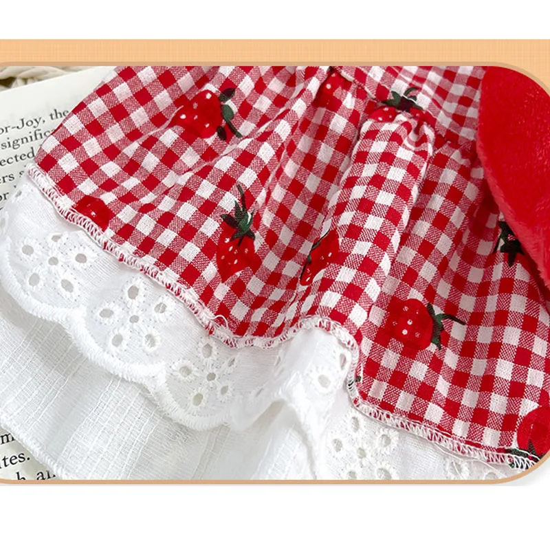 Vestido verano fresas para perros y gatos: Chihuahua y Yorkshire - imagen 2