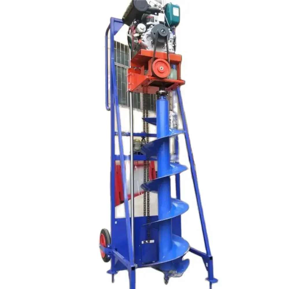 Hot SalesDigging Pile Core Hole To Take Soil Clearing Pile Hole Digging Machine Sloping Hilly Photovoltaic Pile Driver Drilling