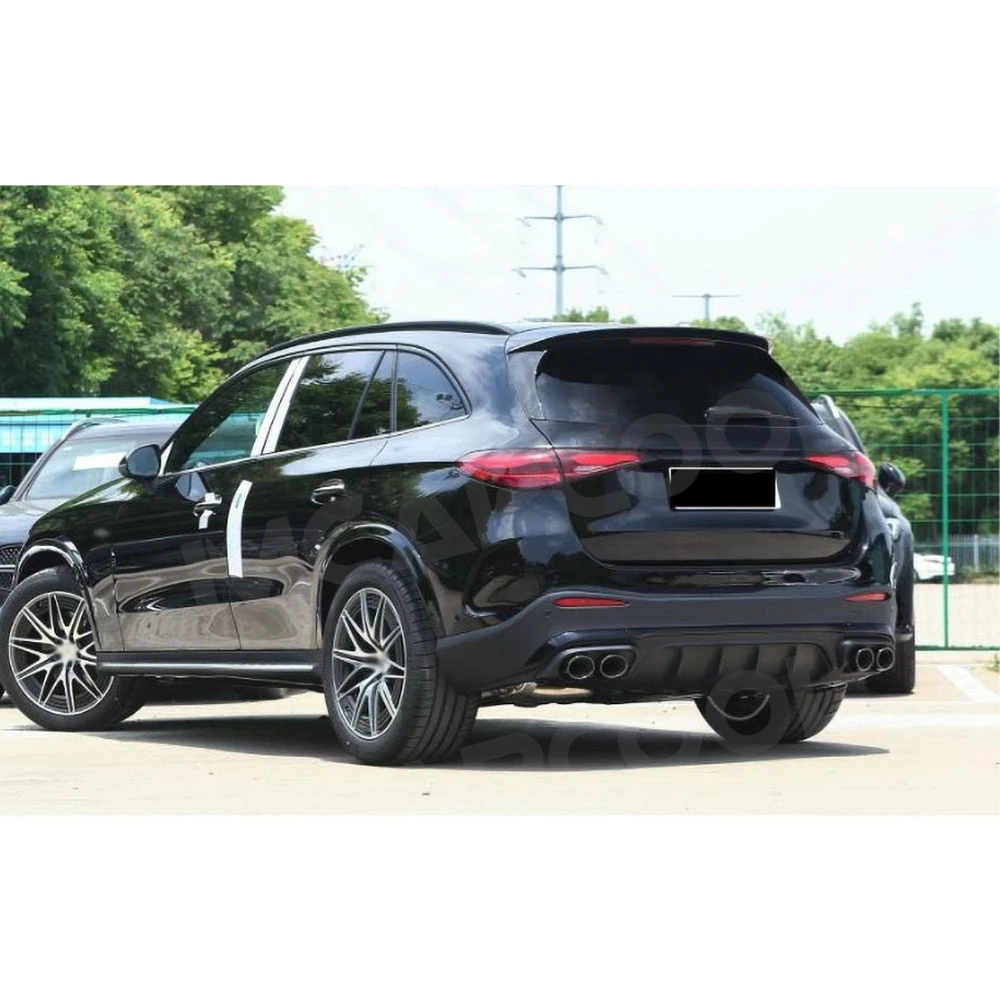 

Для Mercedes-Benz X254 GLC260 GLC300L SUV GLC43 AMG 2023-2024: задний диффузор, накладки на выхлопные трубы, обвес, задний спойлер из ABS-пластика