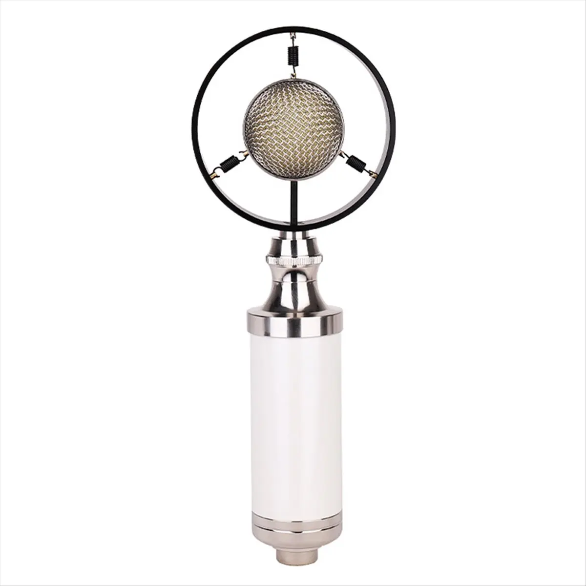 A10I Professional Condenser Wired Vintage Recording Studio Microphone for Live Broadcast White