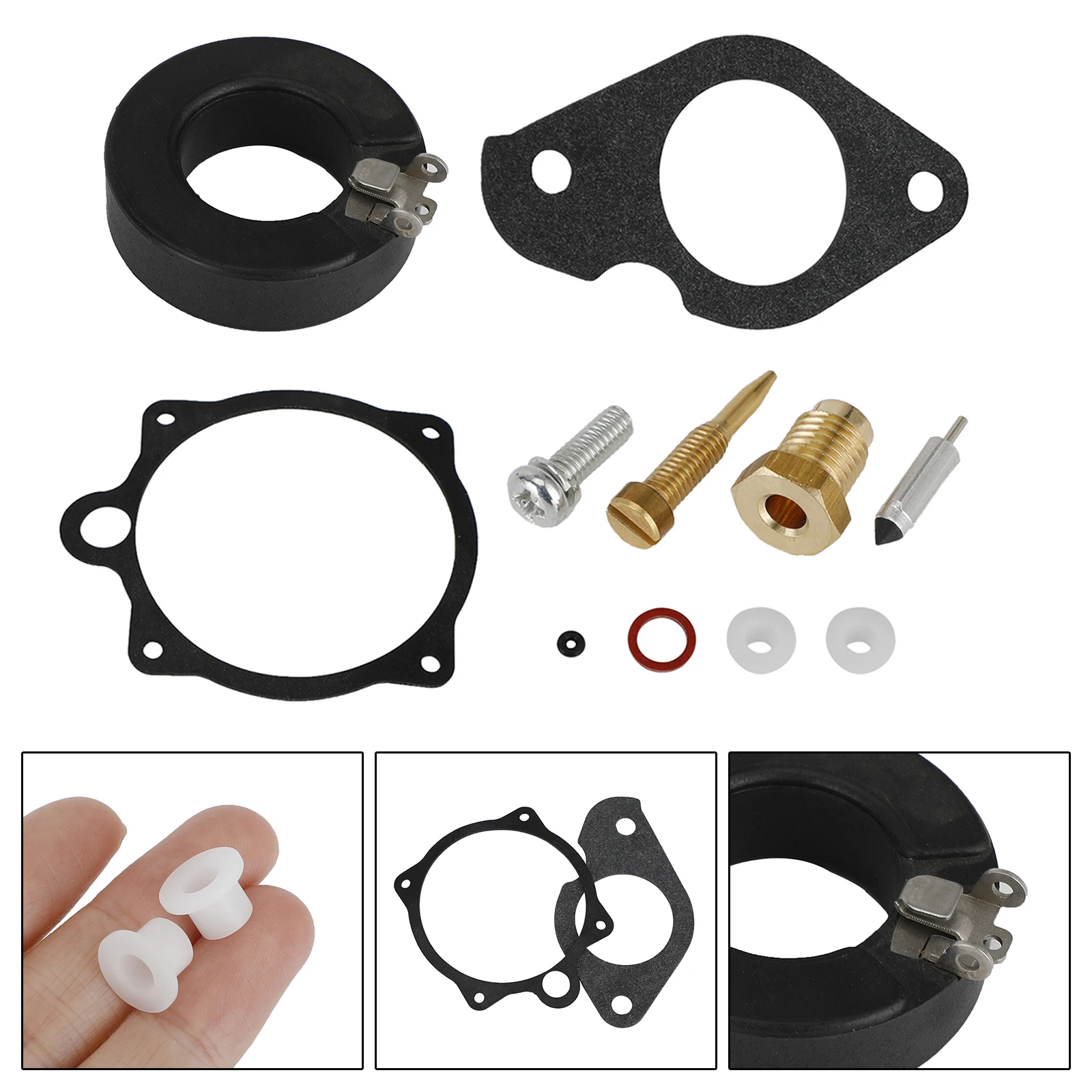 Areyourshop Carburetor Carb Rebuild Kit Fit for Yamaha Outboard 25HP 30HP 689-W0093-00 Motorcycle Accessories