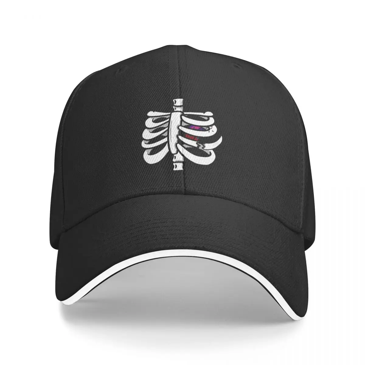 Official Broken Rib logo heart variant Baseball Cap Hat Beach tea Hat Men's Baseball Women's