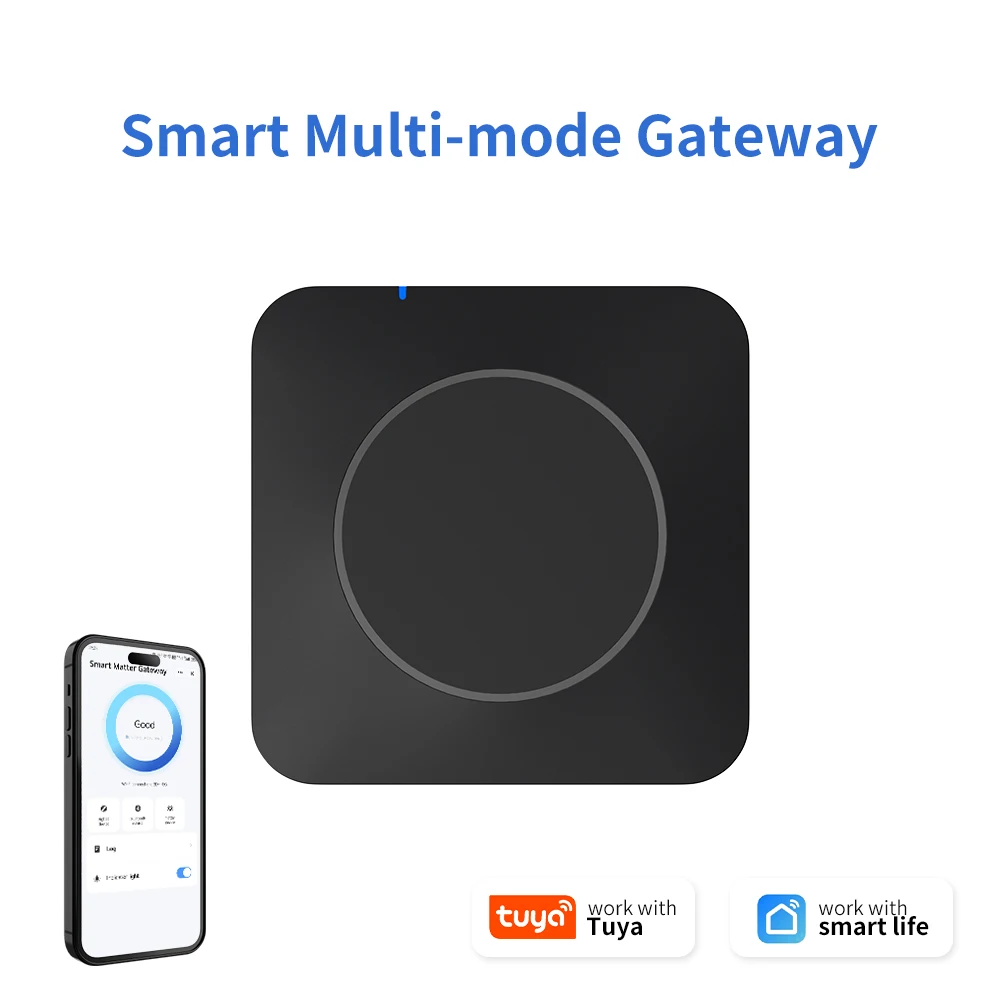 Tuya Smart Matter Gateway Zigbee BLE 5.0 Bridge 2.4G/5G WiFi, Centro de Control Inalámbrico para Hogar Inteligente, Monitoreo Smart Life con Alexa