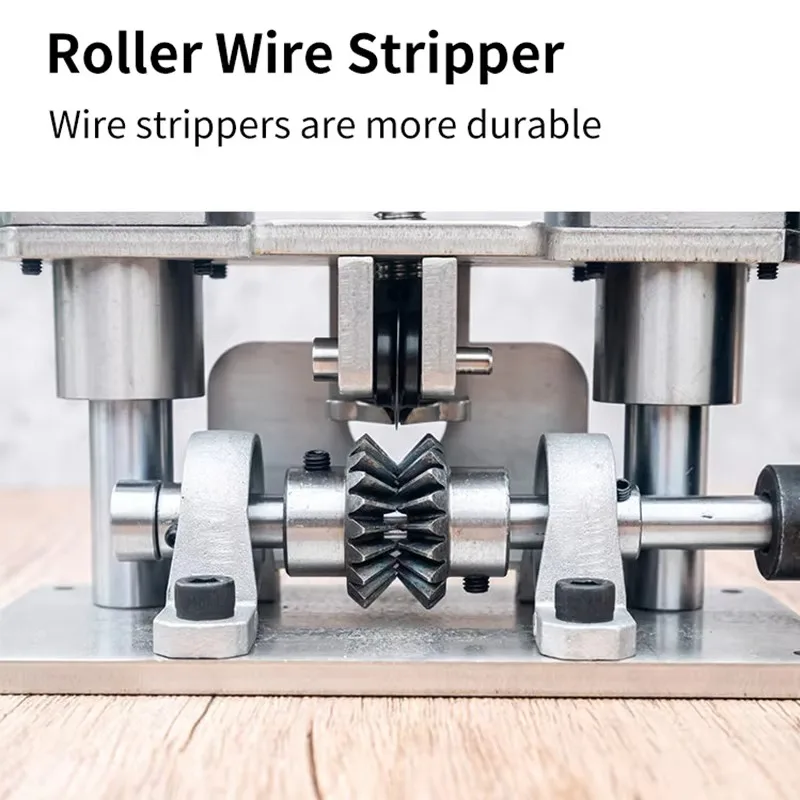 Wire Stripper 2-20mm Stainless Steel Manual Electric Wire Stripping Tool Scrap Copper Cable Peeling Machine with Hand Crank Wire
