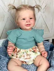 60 CM 3D-Paint Skin Lifelike Soft Silicone Reborn Baby For Girl Realistic Princess Toddler Art Doll With Vascular Vein