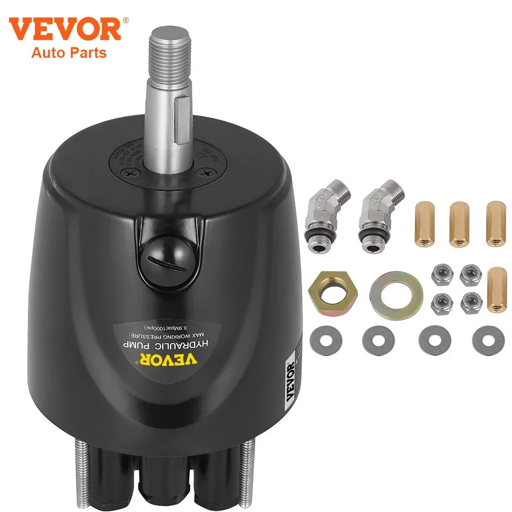 VEVOR Outboard Hydraulic Steering Pump for Engines Till 150 HP Front Mount Helm 1.4 cu. in. for Fishing Marine Boat Accessories