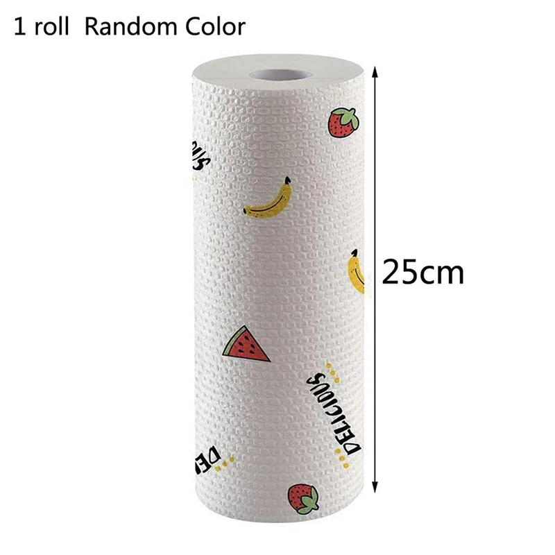 1 Roll Of Reusable Lazy Rags Bamboo Towels Wet And Dry For Kitchen Dishcloths Hand Towel Rolls Organic Dishwashing Cloth