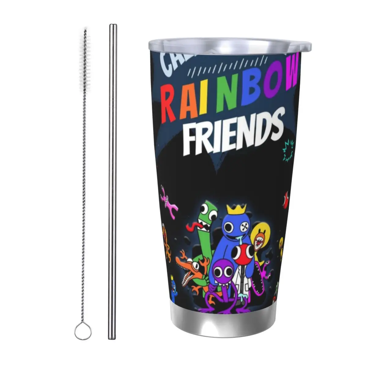 Rainbow Friends 20oz Cup Large Capacity Car Mug Leak-proof Juice Coffee Cup Food Grade