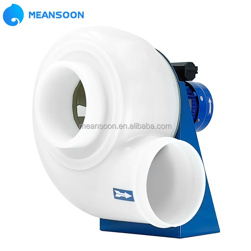 MPCF-200-B2S Cor rosion Resistant PP Duct Fan with CE/RoHS Certification and IP54 Protection for Laboratory Ventilation System