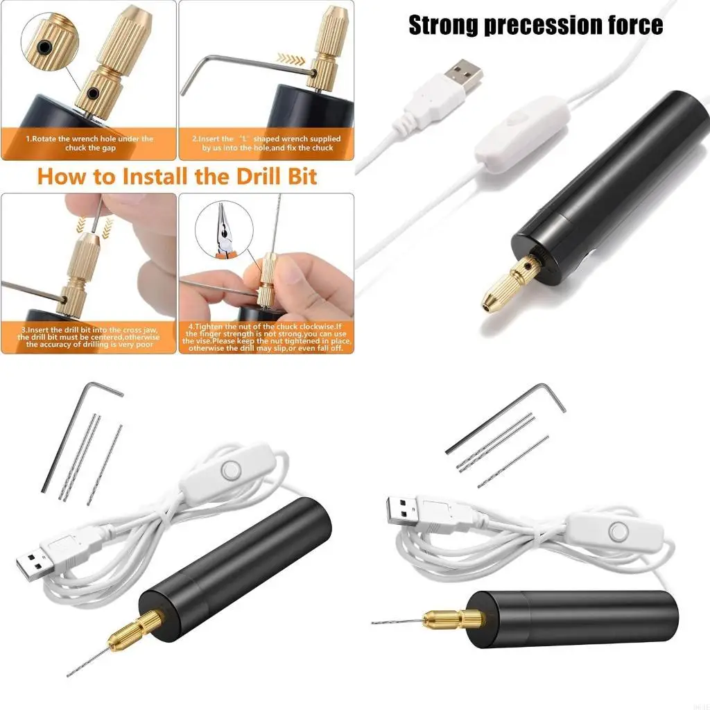 

964E Mini Drill Pen Electric Hand Drill Set for Jewelry Making Stone Plastic Resin