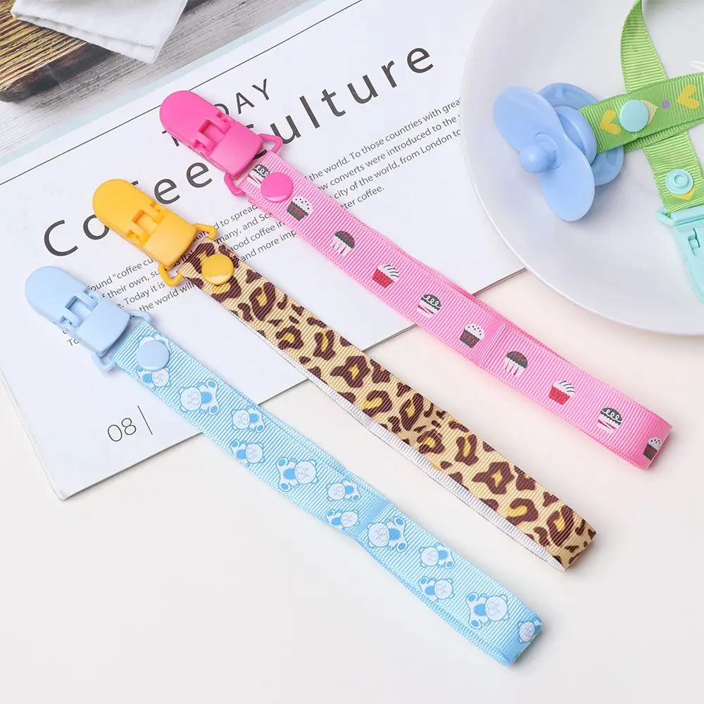 1PC Feeding Colorful Infant Chew Toy Nipple Strap Anti-drop Rope Soother Pacifier Chain Dummy Clips Baby Teething