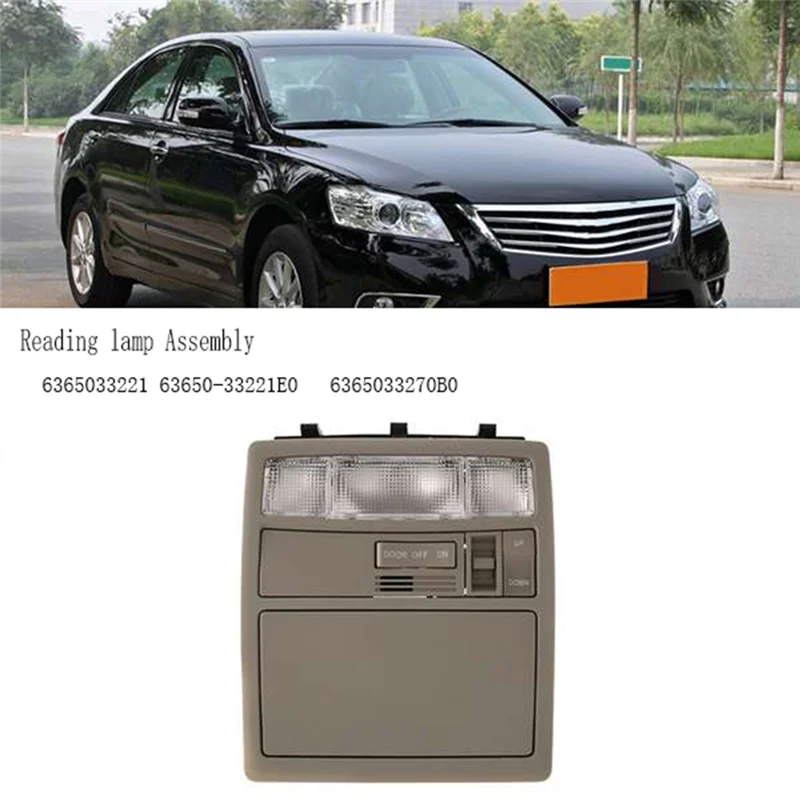 

Reading Lamp Assembly With Sunroof Switch Ceiling Light Sunglass Holder For Toyota Land Cruiser Camry Aurion 2007-2011