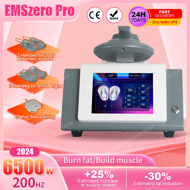 

15 Tesla Emszero EMS 6500W neo Body Slimming Machine Muscle Stimulate Fat Removal Single Handle Build Muscle Machine For Salon