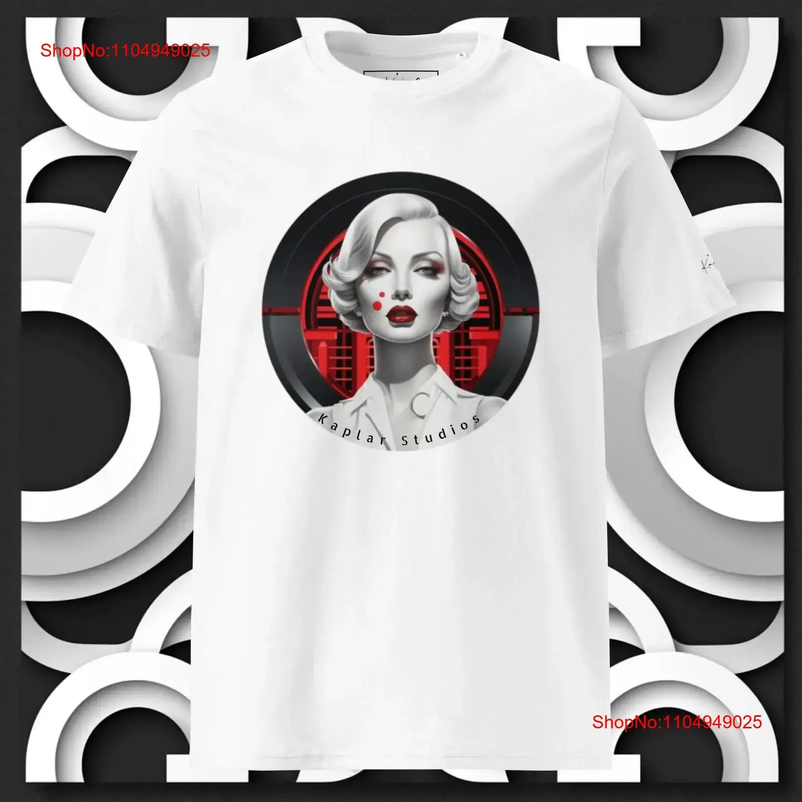 تي شيرت Kaplar C Envy من القطن العضوي أبيض رائع فريد من نوعه بجودة فنية كلاسيكية عتيقة مغسولة كاجوال ناعمة للجنسين #1