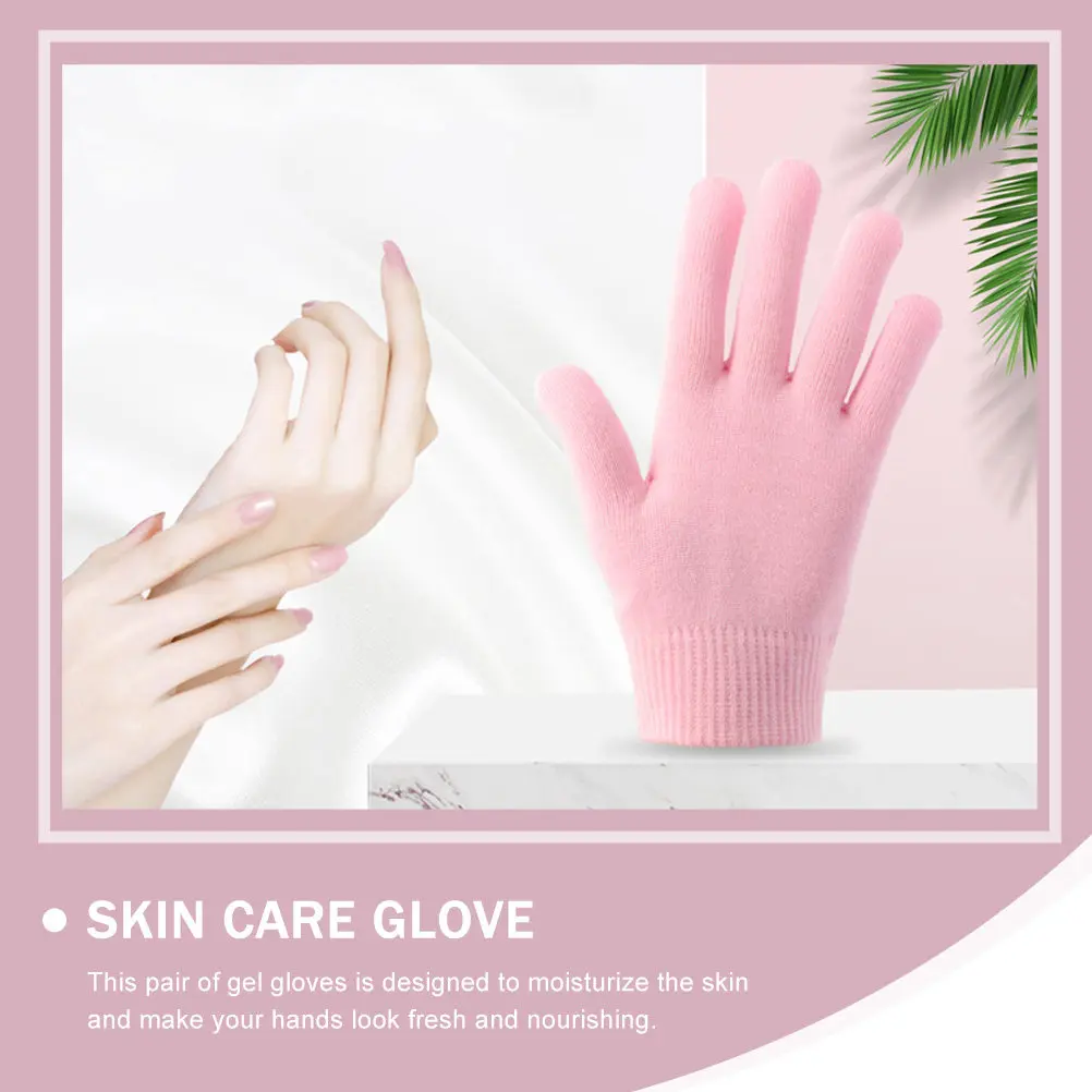 1Pair Exfoliating Moisturizing Gloves Hand Skin Care Gel Gloves Essential Oil Skin Care for Dry Cracked Hands Nourishing
