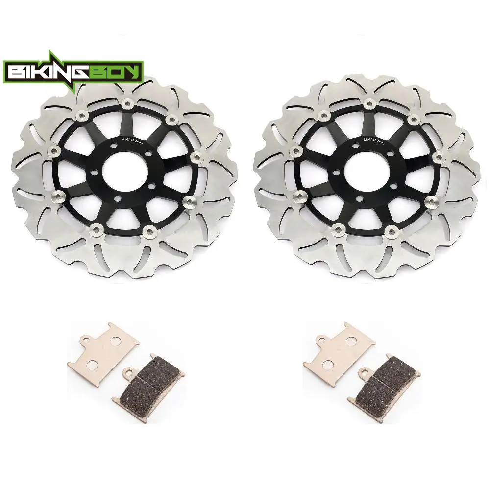 BIKINGBOY For Suzuki Bandit GSF 1200 96-00 GSF1200 S 96 97 98 99 RF900R 1996-1999 Front Brake Disks Discs Rotors Pads Stainless