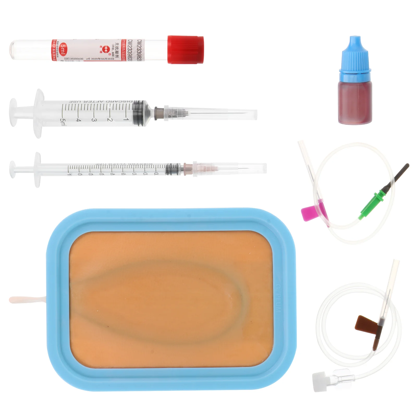 Blood Training Artificial Human Skin Pad Injection Practice Model Collection Module Intramuscular Silica Gel Nurse