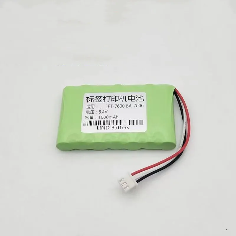 1000mAh8.4V pour frère PT-7600 BA-7000 Étiquette imprimante NI-laissée batterie aste