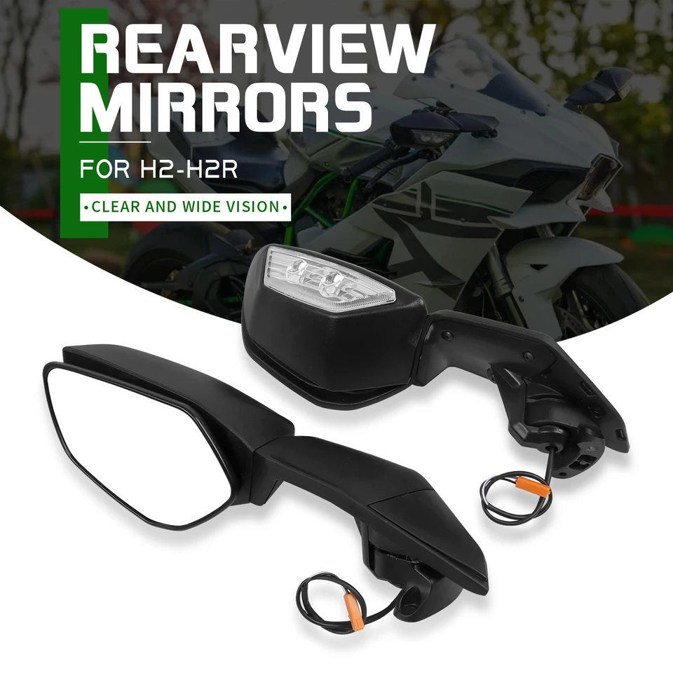 Adjustable Rear View Side Mirrors for Kawasaki ZH2 Z H2 2015-2024