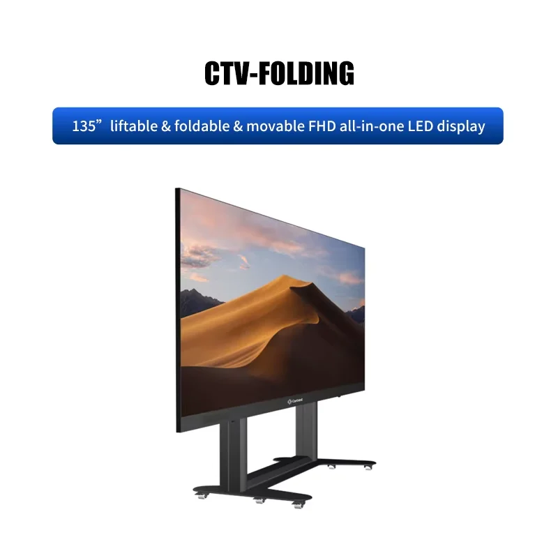 135 Inch Foldable Mobile Led Conference Machine Tv Price Pantalla Premium Indoor Moving Video Wall Display Screen Panel