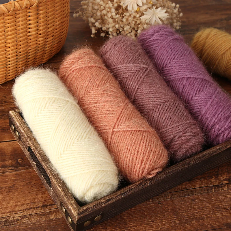 

Squirrel Yarn Ball Art Soft Bright Silk Thread Handmade DIY Knitting Sewing Material Supply Crochet Scarf Hat 75g