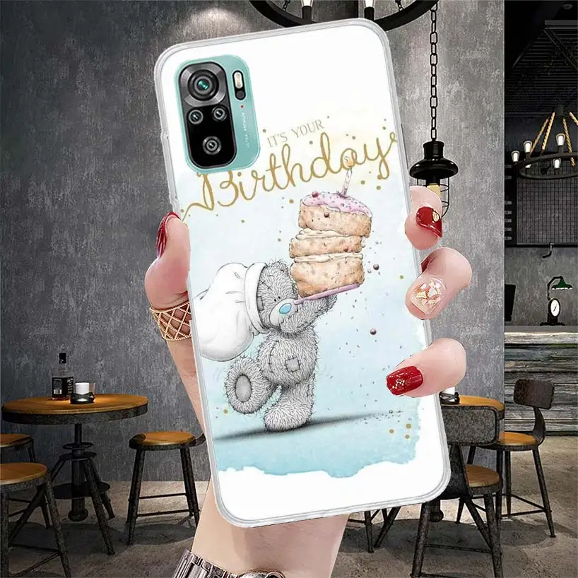 Tatty Teddy Me To You Bear Cartoon Soft Phone Case For Xiaomi Redmi 9A 9C 9T 10A 10C 10 9 Prime 10X 8A 8 7A 7 6A 6 Pro K40 K20 K