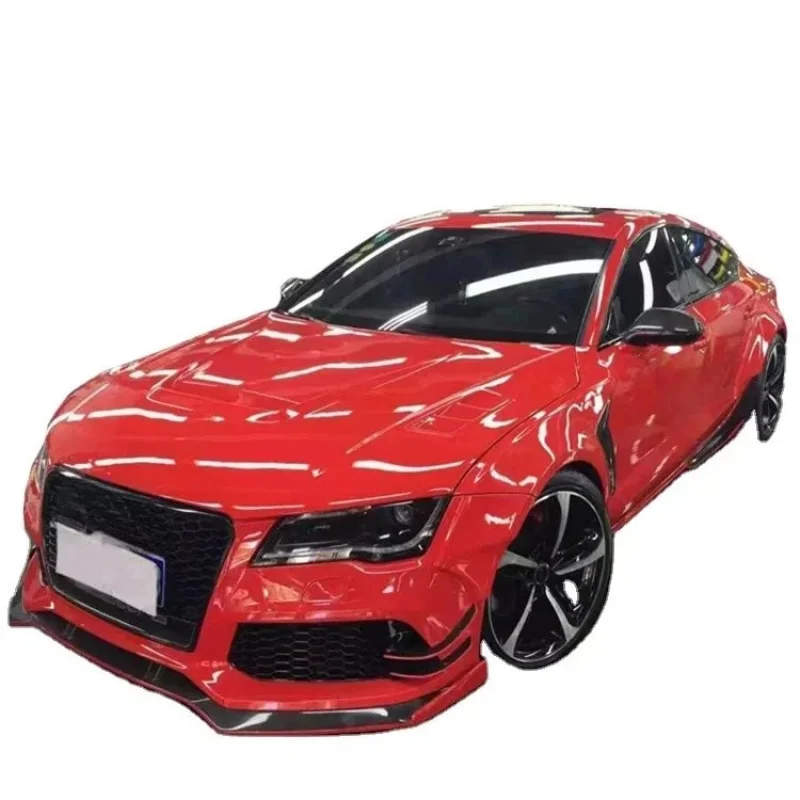 

Body kit for A7 in RS7 facelif front bumper wide/flare fenders front lip rear diffuser side skirts engine hood wing spoiler