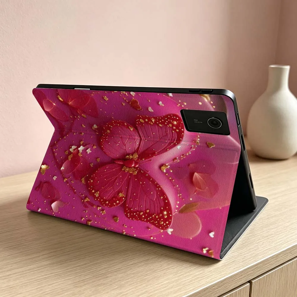 Red butterfly Art Pattern Soft For Lenovo Xiaoxin Lenovo Tab Pad Pro Plus K11 P12 M10 Legion Y900 Y700 Inch Tablet Case