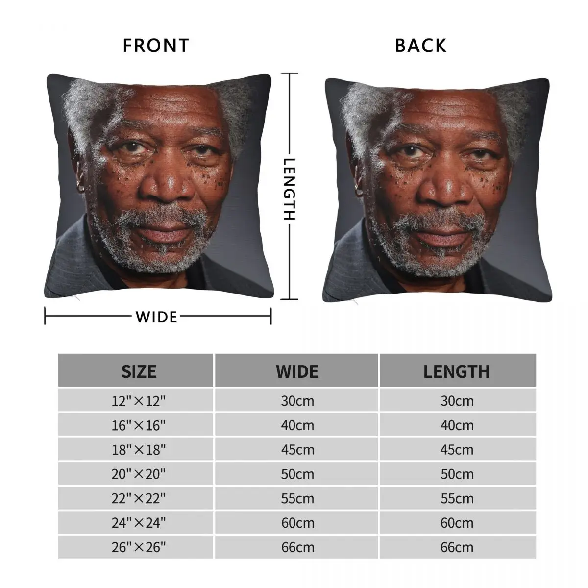 Morgan Freeman I Can Smell You Pillowcase Polyester Linen Velvet Pattern Zip Decor Throw Pillow Case Car Cushion Case