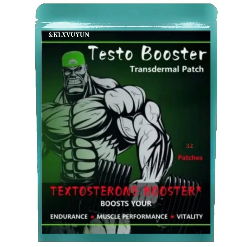 KLXVUYUN Testo Booster voor snel spieropbouw Extreme Testosteron anabole, transdermale pleisters. Patches gemaakt in de VS